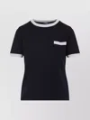 S Max Mara Max Mara's Egidio Bicolor Knit T-shirt In Blue