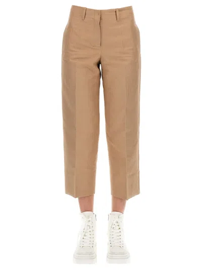 S Max Mara ' Elegant High-waisted Trousers For Women In Beige