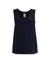 's Max Mara Elegant Woman's Top - S In Blu Notte