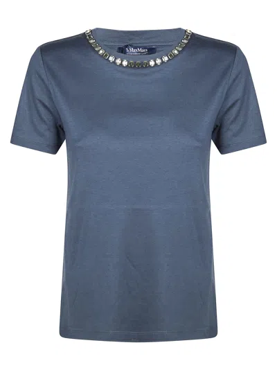 's Max Mara Elegant Women's Mini T-shirt In Blu