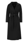 's Max Mara Elisa Wool Belted Long Coat In Black
