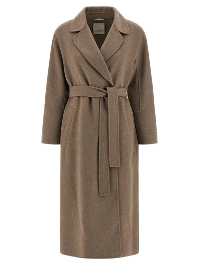 S Max Mara ' Elisa Coat In Brown
