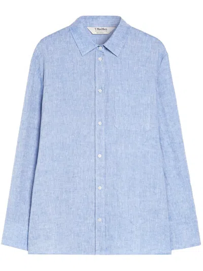 's Max Mara S Max Mara Elise Shirt Navy In Blue