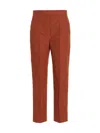 S Max Mara 'elodia' Straight Leg Pants With Front Pleats In Orange