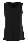 S Max Mara Erbert - Regular Fit Stretch Cotton Top In Black