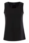 S Max Mara Erbert - Regular Fit Stretch Cotton Top In Black