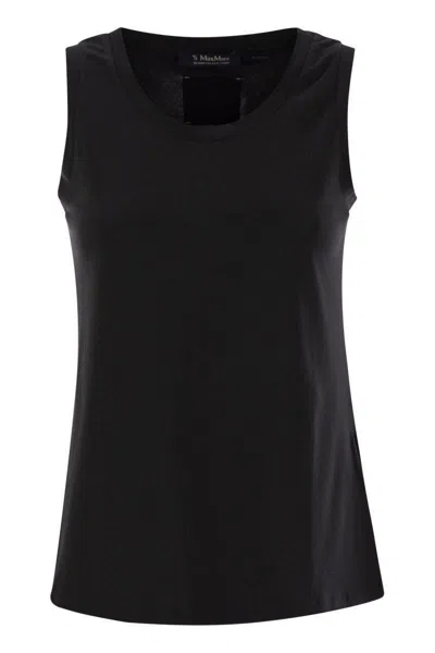 's Max Mara S Max Mara Erbert - Regular Fit Stretch Cotton Top In Black