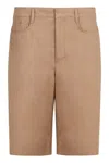 's Max Mara S Max Mara Eric Cotton And Linen Bermuda-shorts In Beige