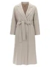 's Max Mara Wool Wrap Coat In Neutral