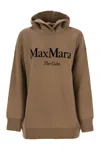 S Max Mara Felpa - Jersey Sweatshirt With Logo In Brown