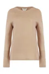 S Max Mara Womens Camel Georg Crewneck Relaxed Wool-blend Knitted Jumper