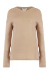 S Max Mara Womens Camel Georg Crewneck Relaxed Wool-blend Knitted Jumper In Brown