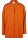 S Max Mara Gerona Popeline Cotton Shirt By Max Mara In Yellow