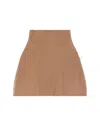S Max Mara Wool And Cashmere Ribbed Cape With Button Detail In Brown