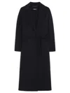 S Max Mara Esturia Midi Coat In Wool Drap In Blu