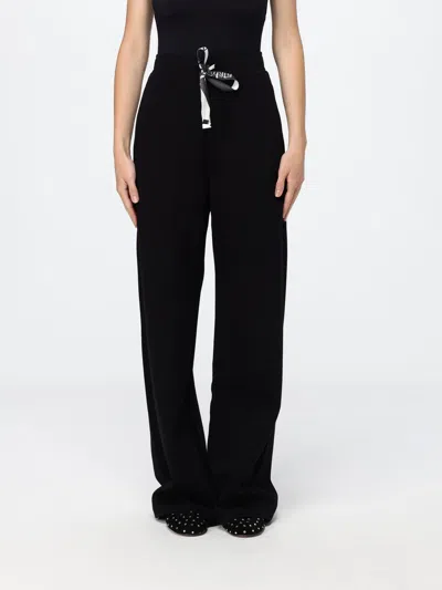 's Max Mara High-waisted Jersey Joggers With Drawstring In Black