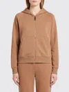 S Max Mara Marea Sweatshirt In Technical Cotton In Brown