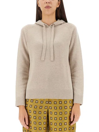 's Max Mara Taupe Virgola Hoodie In Beige