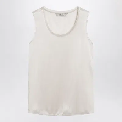 's Max Mara Max Mara S Ivory Satin Top In White