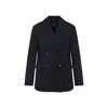 S Max Mara Ester Double-breasted Wool Blazer In Blue