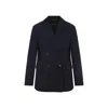 S Max Mara Ester Double-breasted Wool Blazer In Blue
