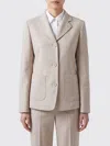 S Max Mara Single-breasted Patch-pockets Blazer In Gray