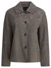 's Max Mara Collared Jackets With Chest Pocket And Long Sleeves In Gray