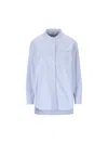 S Max Mara Giose Striped Buttoned Shirt In Blue