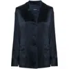 's Max Mara S Max Mara Guido Satin Blazer In Blue