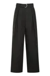 's Max Mara Jane Linen Wide Leg Trousers In Black