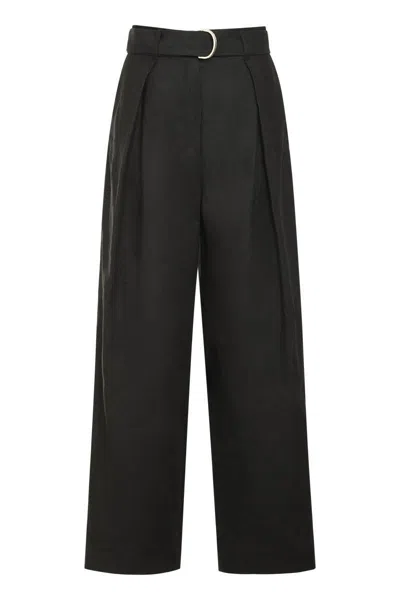 'S MAX MARA 'S MAX MARA JANE LINEN WIDE LEG TROUSERS