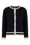 S Max Mara ' Knitwear In Ice Blue Stripe