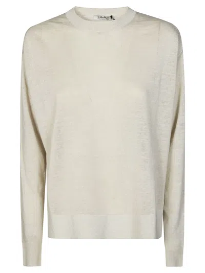 's Max Mara Lightweight Knit Sweater For Women In Bianco