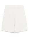 's Max Mara S Max Mara Linen And Cotton Blend Bermuda Shorts In Beige