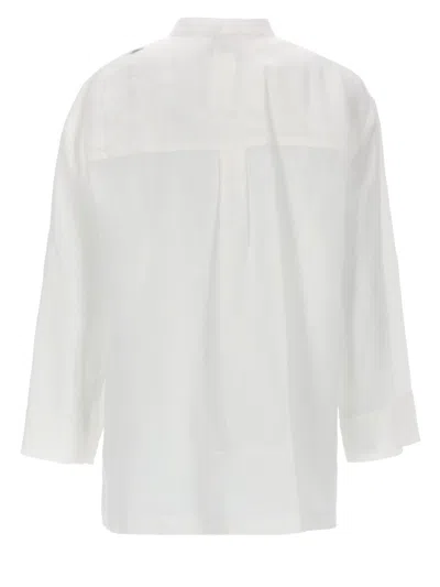 S Max Mara ' Linen Shirt In White