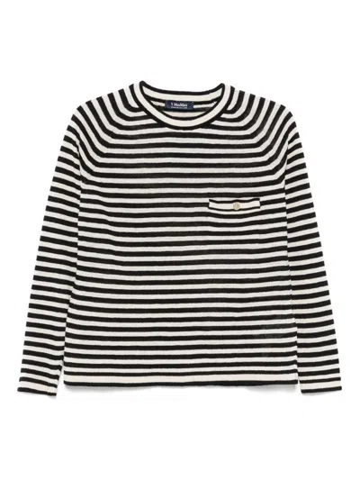's Max Mara S Max Mara Linen Striped Sweater In Beige