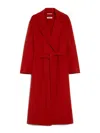 's Max Mara Lapel Collar Wool Wrap Coat