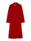 's Max Mara Lapel Collar Wool Wrap Coat