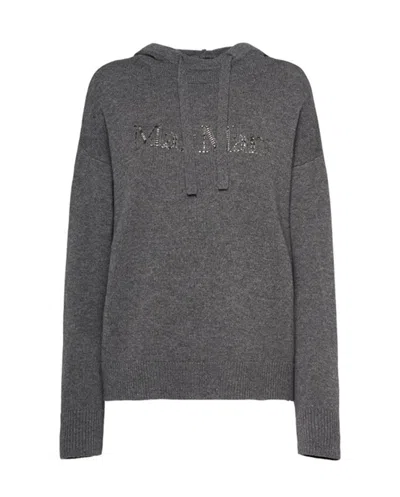 's Max Mara Gorizia Logo Knit Sweatshirt In Grey
