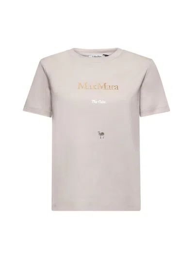 's Max Mara Quiet Crew-neck Short-sleeved T-shirt In Beige