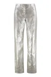 's Max Mara Malika Linen Trousers In Gray