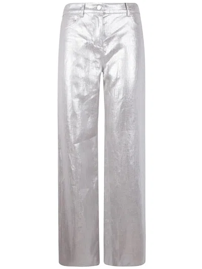 'S MAX MARA 'S MAX MARA MALIKA SILVER TROUSERS CLOTHING