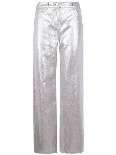 'S MAX MARA 'S MAX MARA MALIKA SILVER TROUSERS CLOTHING
