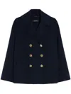 S Max Mara Margot Wool Jacket In Blue