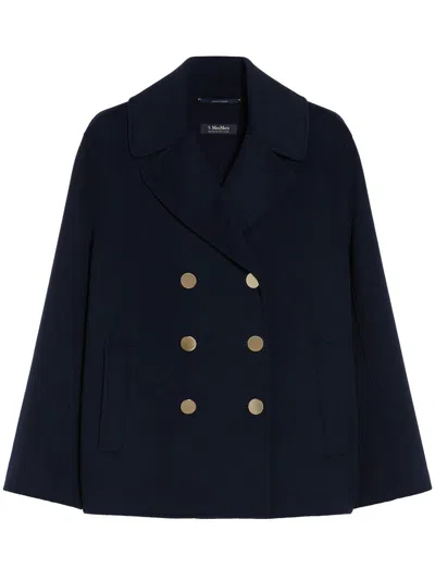 S Max Mara Margot Wool Jacket In Blue