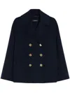 S Max Mara Margot Wool Jacket In Blue