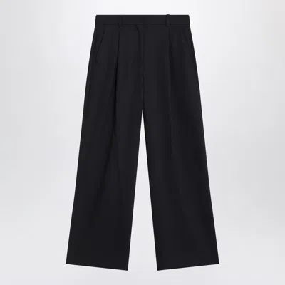 S Max Mara ' Midnight Crêpe Trousers In Black