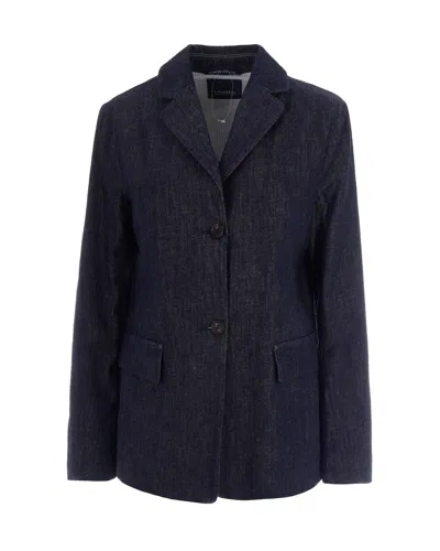 S Max Mara ' Mini Women's Fashion Jacket In Blu Marino
