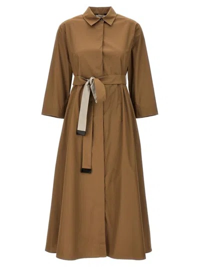 S Max Mara Olimpia Shirt Dress In Beige