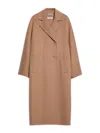 S Max Mara Capi Double Breasted Oversize Coat In Brown